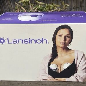 Lansinoh Breast Pump Set with Purple Accents